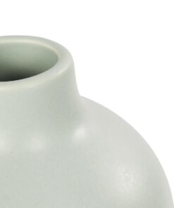 GloboStar® Artificial Garden EMERALD 21279 Διακοσμητικό Κεραμικό Βάζo Τιρκουάζ Π12 x Μ12 x Υ14cm