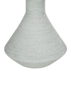 GloboStar® Artificial Garden TANAH 21282 Διακοσμητικό Κεραμικό Βάζo Γκρι Π13 x Μ13 x Υ20cm