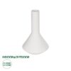 GloboStar® Artificial Garden ARMENINVILLE 21283 Διακοσμητικό Κεραμικό Βάζo Λευκό Π16 x Μ16 x Υ25cm