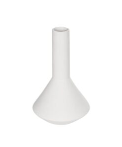 GloboStar® Artificial Garden ARMENINVILLE 21283 Διακοσμητικό Κεραμικό Βάζo Λευκό Π16 x Μ16 x Υ25cm