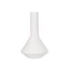 GloboStar® Artificial Garden ARMENINVILLE 21283 Διακοσμητικό Κεραμικό Βάζo Λευκό Π16 x Μ16 x Υ25cm