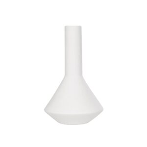 GloboStar® Artificial Garden ARMENINVILLE 21283 Διακοσμητικό Κεραμικό Βάζo Λευκό Π16 x Μ16 x Υ25cm