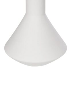 GloboStar® Artificial Garden ARMENINVILLE 21283 Διακοσμητικό Κεραμικό Βάζo Λευκό Π16 x Μ16 x Υ25cm