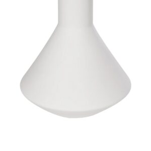 GloboStar® Artificial Garden ARMENINVILLE 21283 Διακοσμητικό Κεραμικό Βάζo Λευκό Π16 x Μ16 x Υ25cm