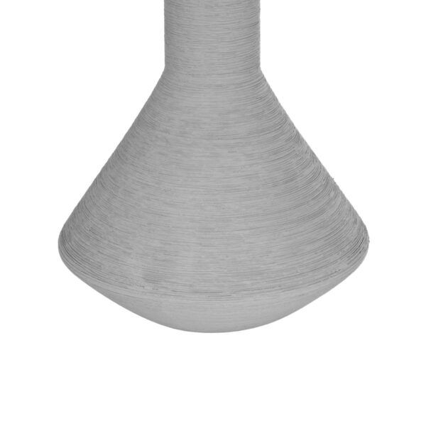 GloboStar® Artificial Garden BARBADOS 21284 Διακοσμητικό Κεραμικό Βάζo Γκρι Π16 x Μ16 x Υ25cm
