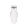 GloboStar® Artificial Garden MALVINA 21285 Διακοσμητικό Κεραμικό Βάζo Λευκό Π10 x Μ10 x Υ24cm
