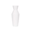 GloboStar® Artificial Garden MALVINA 21285 Διακοσμητικό Κεραμικό Βάζo Λευκό Π10 x Μ10 x Υ24cm