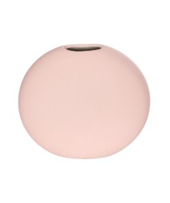 GloboStar® Artificial Garden SICILY 21289 Διακοσμητικό Κεραμικό Βάζo Ροζ Π15 x Μ15 x Υ14cm