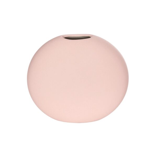 GloboStar® Artificial Garden SICILY 21289 Διακοσμητικό Κεραμικό Βάζo Ροζ Π15 x Μ15 x Υ14cm