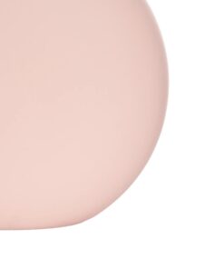 GloboStar® Artificial Garden SICILY 21289 Διακοσμητικό Κεραμικό Βάζo Ροζ Π15 x Μ15 x Υ14cm