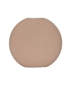 GloboStar® Artificial Garden LANZAROTE 21290 Διακοσμητικό Κεραμικό Βάζo Καφέ Π15 x Μ15 x Υ14cm