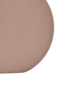 GloboStar® Artificial Garden LANZAROTE 21290 Διακοσμητικό Κεραμικό Βάζo Καφέ Π15 x Μ15 x Υ14cm