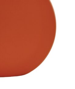 GloboStar® Artificial Garden CINNAMON 21291 Διακοσμητικό Κεραμικό Βάζo Πορτοκαλί Π15 x Μ15 x Υ14cm