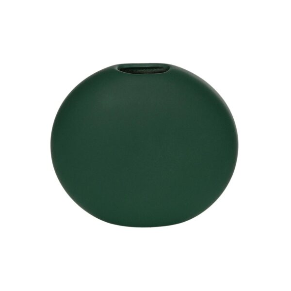 GloboStar® Artificial Garden MENORCA 21292 Διακοσμητικό Κεραμικό Βάζo Πράσινο Π15 x Μ15 x Υ14cm