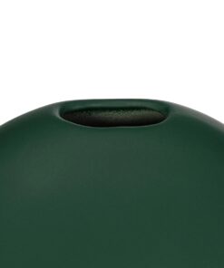 GloboStar® Artificial Garden MENORCA 21292 Διακοσμητικό Κεραμικό Βάζo Πράσινο Π15 x Μ15 x Υ14cm