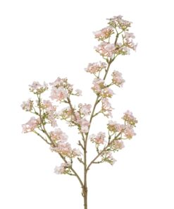 GloboStar® Artificial Garden PINK PEAR BLOSSOM BRANCH 21295 Τεχνητό Διακοσμητικό Κλαδί Αχλαδίας Ρόζ Y80cm