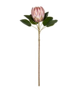 GloboStar® Artificial Garden PINK KING FLOWER BRANCH 21300 Τεχνητό Διακοσμητικό Κλαδί KING FLOWER Ρόζ Y70cm