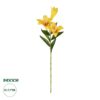GloboStar® Artificial Garden YELLOW LILY BRANCH 21311 Τεχνητό Διακοσμητικό Κλαδί Κίτρινο Κρίνο Y72cm