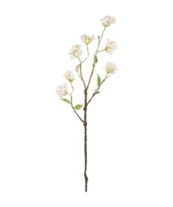 GloboStar® Artificial Garden WHITE CHERRY BLOSSOM BRANCH 21320 Τεχνητό Διακοσμητικό Λευκό Κλαδί Κερασίας Y88cm