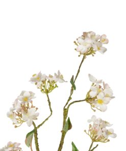 GloboStar® Artificial Garden WHITE CHERRY BLOSSOM BRANCH 21320 Τεχνητό Διακοσμητικό Λευκό Κλαδί Κερασίας Y88cm