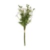 GloboStar® Artificial Garden WHITE CHRYSANTHEMUM BOUQUET 21330 Τεχνητό Διακοσμητικό Μπουκέτο Λευκό Χρυσάνθεμο Y50cm