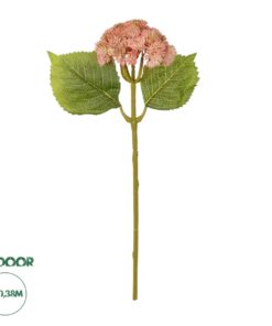 GloboStar® Artificial Garden SALMON SEDUM BRANCH 21337 Τεχνητό Διακοσμητικό Κλαδί Ροζ Σέδο Y38cm