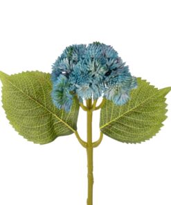 GloboStar® Artificial Garden SKY BLUE SEDUM BRANCH 21343 Τεχνητό Διακοσμητικό Κλαδί Γαλάζιο Σέδο Y38cm