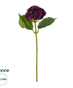 GloboStar® Artificial Garden HOT PINK SEDUM BRANCH 21344 Τεχνητό Διακοσμητικό Κλαδί Ροζ Σέδο Y38cm