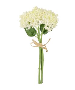 GloboStar® Artificial Garden WHITE HYACINTH BOUQUET 21351 Τεχνητό Διακοσμητικό Μπουκέτο Λευκός Υάκυνθος Y30cm