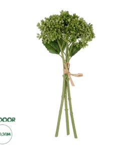 GloboStar® Artificial Garden GREEN HYACINTH BOUQUET 21354 Τεχνητό Διακοσμητικό Μπουκέτο Πράσινος Υάκυνθος Y30cm