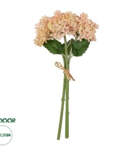 GloboStar® Artificial Garden SALMON PINK HYACINTH BOUQUET 21355 Τεχνητό Διακοσμητικό Μπουκέτο Ροζ Υάκυνθος Y30cm