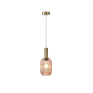 ΦΩΤΙΣΤΙΚΟ ΚΡΕΜΑΣΤΟ ΑΝΑΓΛΥΦΟ ΓΥΑΛΙ 1XΕ27 MAX 15W 130X200X1200mm  ΜΕΛΙ ARTE ILLUMINA TOPAZ