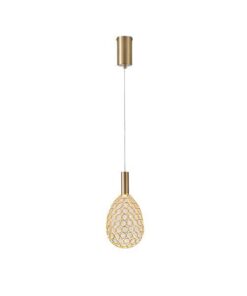ΦΩΤΙΣΤΙΚΟ ΜΕΤΑΛΛΟ ΜΟΝΟΦΩΤΟ ΟΒΑΛ LED LED 6,3W 3000K 648Lm 140x1580mm ΧΡΥΣΟ ARTE ILLUMINA PERFORATO
