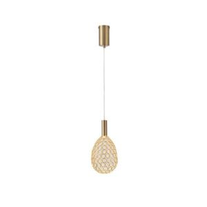 ΦΩΤΙΣΤΙΚΟ ΜΕΤΑΛΛΟ ΜΟΝΟΦΩΤΟ ΟΒΑΛ LED LED 6,3W 3000K 648Lm 140x1580mm ΧΡΥΣΟ ARTE ILLUMINA PERFORATO