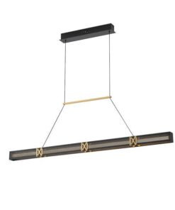 ΦΩΤΙΣΤΙΚΟ ΚΡΕΜΑΣΤΟ ΑΛΟΥΜΙΝΙΟ LED 21W 3000K 2100Lm 1200X1200mm ΜΑΥΡΟ-ΧΡΥΣΟ ARTE ILLUMINA LUIS