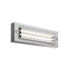 ΦΩΤΙΣΤΙΚΟ ΤΟΙΧΟΥ ΜΕ ΓΡΙΛΙΕΣ LED 6W 255X42X90 3CCT IP65 ΓΚΡΙ ARTE ILLUMINA SENARIO