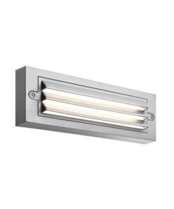 ΦΩΤΙΣΤΙΚΟ ΤΟΙΧΟΥ ΜΕ ΓΡΙΛΙΕΣ LED 6W 255X42X90 3CCT IP65 ΓΚΡΙ ARTE ILLUMINA SENARIO