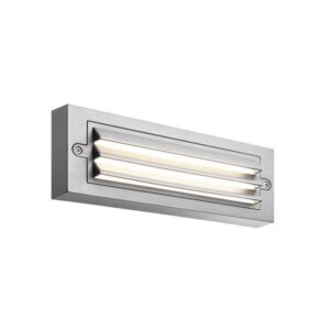 ΦΩΤΙΣΤΙΚΟ ΤΟΙΧΟΥ ΜΕ ΓΡΙΛΙΕΣ LED 6W 255X42X90 3CCT IP65 ΓΚΡΙ ARTE ILLUMINA SENARIO