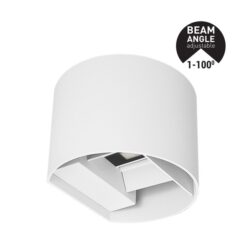 ΑΠΛΙΚΑ ΤΟΙΧΟΥ ΑΛΟΥΜΙΝΙΟΥ ΛΕΥΚΗ 10W 3CCT 135X120X100mm ME GLASS DIFUSER ARTE ILLUMINA