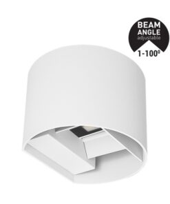 ΑΠΛΙΚΑ ΤΟΙΧΟΥ ΑΛΟΥΜΙΝΙΟΥ ΛΕΥΚΗ 10W 3CCT 135X120X100mm ME GLASS DIFUSER ARTE ILLUMINA