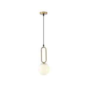 ΦΩΤΙΣΤΙΚΟ ΚΡΕΜΑΣΤΟ ΓΥΑΛΙ 1XE27 MAX 40W 150X150X1430mm ΛΕΥΚΟ ARTE ILLUMINA ORBA