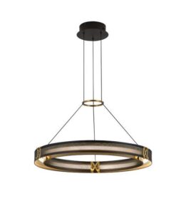 ΦΩΤΙΣΤΙΚΟ ΚΡΕΜΑΣΤΟ ΑΛΟΥΜΙΝΙΟ LED 33W 3000K 3300Lm 620X1200mm ΜΑΥΡΟ-ΧΡΥΣΟ ARTE ILLUMINA LUIS