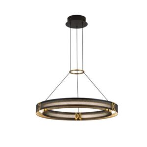 ΦΩΤΙΣΤΙΚΟ ΚΡΕΜΑΣΤΟ ΑΛΟΥΜΙΝΙΟ LED 33W 3000K 3300Lm 620X1200mm ΜΑΥΡΟ-ΧΡΥΣΟ ARTE ILLUMINA LUIS