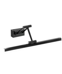 ΦΩΤΙΣΤΙΚΟ ΜΠΑΝΙΟΥ ΑΛΟΥΜΙΝIΟ 14W 3CCT 400mm(βάση 80X40mm) IP44 ΜΑΥΡΟ ARTE ILLUMINA LANO