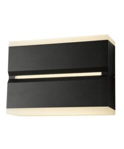 ΑΠΛΙΚΑ ΤΟΙΧΟΥ LED 12W 3000K IP54 180X126X50mm ΜΑΥΡΟ ARTE ILLUMINA