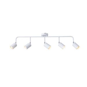 ΣΠΟΤ ΜΕΤΑΛΛΙΚΟ 5ΦΩΤΟ 5XGU10 Max 7W  800X90X230mm ΛΕΥΚΟ  ARTE ILLUMINA OLYMP