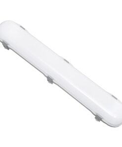 GLOBOSTAR® EMERGANO 60179 60cm Γραμμικό Βιομηχανικό Φωτιστικό Tri-Proof Τεχνολογίας Emergency με Ενσωματωμένη Μπαταρία Li-Ion 3.7V 2600mAH & Αυτονομία 3 Ώρες LED 24W 2880lm 120° AC 220-240V Αδιάβροχο IP65 Ψυχρό Λευκό 6000K – LUMILEDs SMD Chip & TÜV SÜD Driver – Γκρι με Γαλακτερό Κάλυμμα Πλαστικό PC – Μ60 x Π10.5 x Υ8cm – 5 Χρόνια Εγγύση