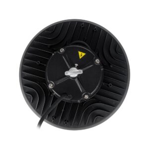 GLOBOSTAR® INDUSTRY 61704 Βιομηχανικό Φωτιστικό Καμπάνα High Bay UFO Τεχνολογίας Smart Group Linkable Control System 2.4Ghz με Αισθητήρα Κίνησης Microwave LED 100W 15000lm SDCM<5 90° AC 85-265V Αδιάβροχο IP65 IK08 Φυσικό Λευκό 5000K - 175 x Sanan Opto SMD Chip & TÜV SÜD Driver - Μαύρο Χυτό Αλουμίνιο - Μ26.5 x Π26.5 x Υ15cm - 5 Χρόνια Εγγύηση