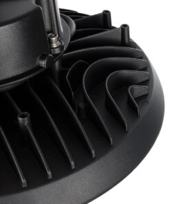 GLOBOSTAR® INDUSTRY 61704 Βιομηχανικό Φωτιστικό Καμπάνα High Bay UFO Τεχνολογίας Smart Group Linkable Control System 2.4Ghz με Αισθητήρα Κίνησης Microwave LED 100W 15000lm SDCM<5 90° AC 85-265V Αδιάβροχο IP65 IK08 Φυσικό Λευκό 5000K - 175 x Sanan Opto SMD Chip & TÜV SÜD Driver - Μαύρο Χυτό Αλουμίνιο - Μ26.5 x Π26.5 x Υ15cm - 5 Χρόνια Εγγύηση