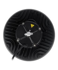 GLOBOSTAR® INDUSTRY 61705 Βιομηχανικό Φωτιστικό Καμπάνα High Bay UFO Τεχνολογίας Smart Group Linkable Control System 2.4Ghz με Αισθητήρα Κίνησης Microwave LED 150W 22500lm SDCM<5 90° AC 85-265V Αδιάβροχο IP65 IK08 Φυσικό Λευκό 5000K - 275 x Sanan Opto SMD Chip & TÜV SÜD Driver - Μαύρο Χυτό Αλουμίνιο - Μ26.5 x Π26.5 x Υ15cm - 5 Χρόνια Εγγύηση